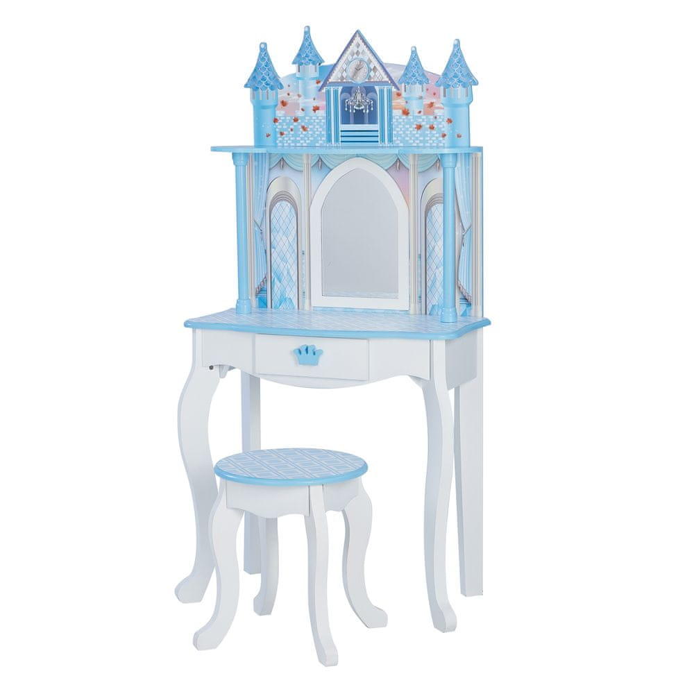 Teamson Fantasy Fields - hracia súprava Dreamland Castle Vanity Set - biela / ľadovo modrá